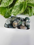 MOSS AGATE TUMBLED STONE - TUMBLED STONES