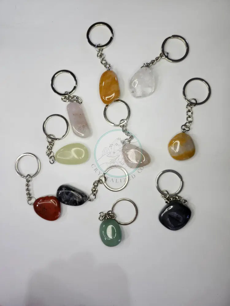 MYSTERY TUMBLED KEYCHAIN - TUMBLED STONES