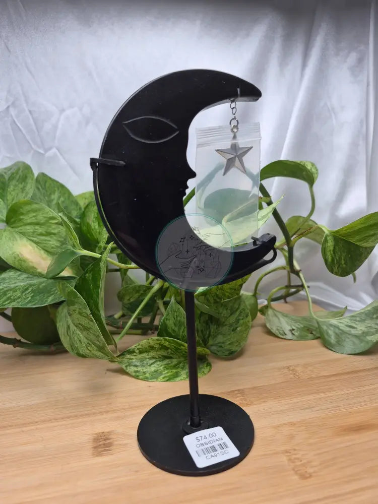OBSIDIAN MOON WITH STAND