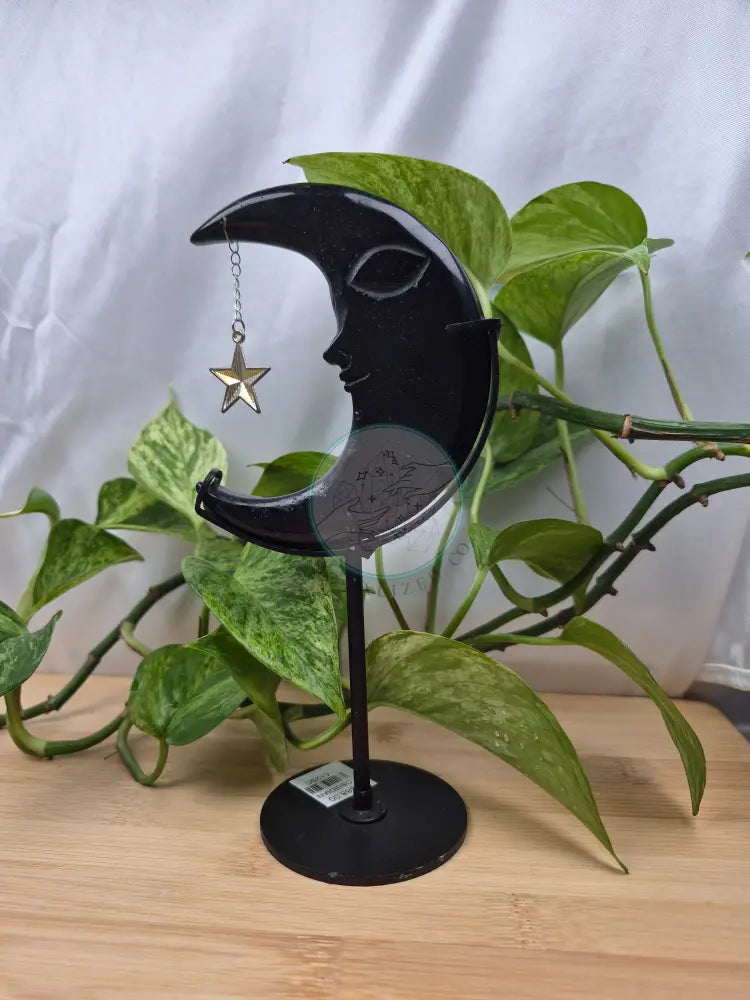OBSIDIAN MOON WITH STAND
