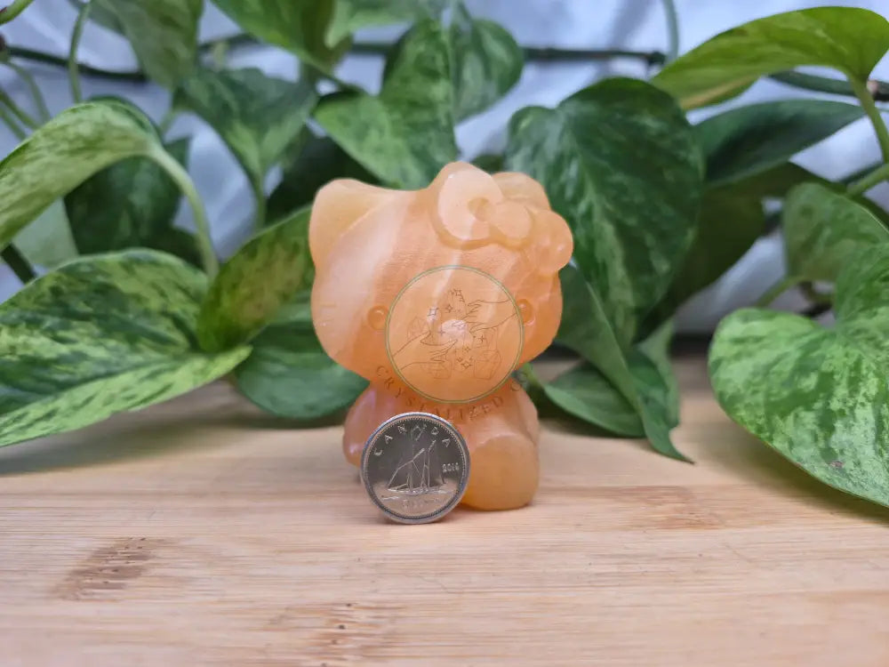 ORANGE CALCITE HELLO KITTY