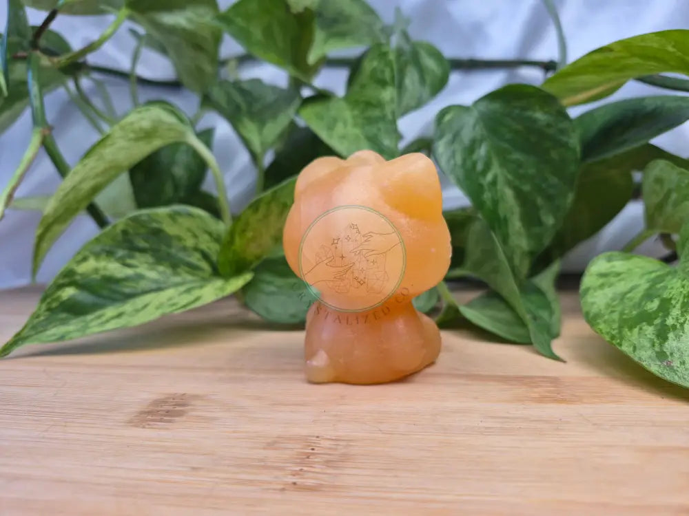 ORANGE CALCITE HELLO KITTY