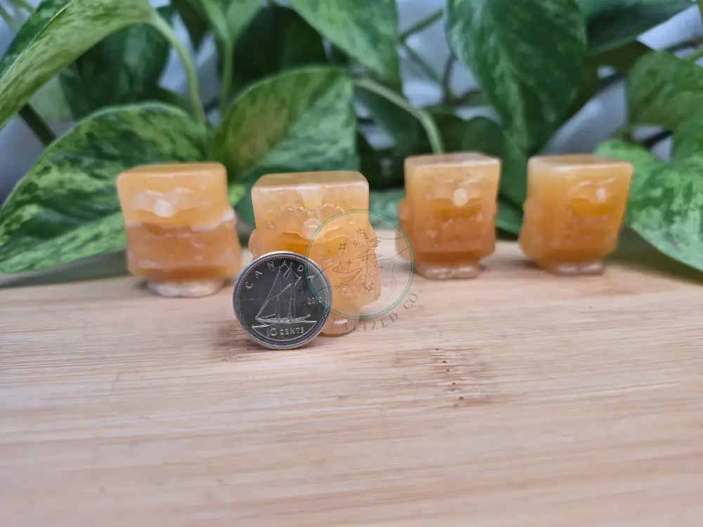ORANGE CALCITE SPONGEBOB