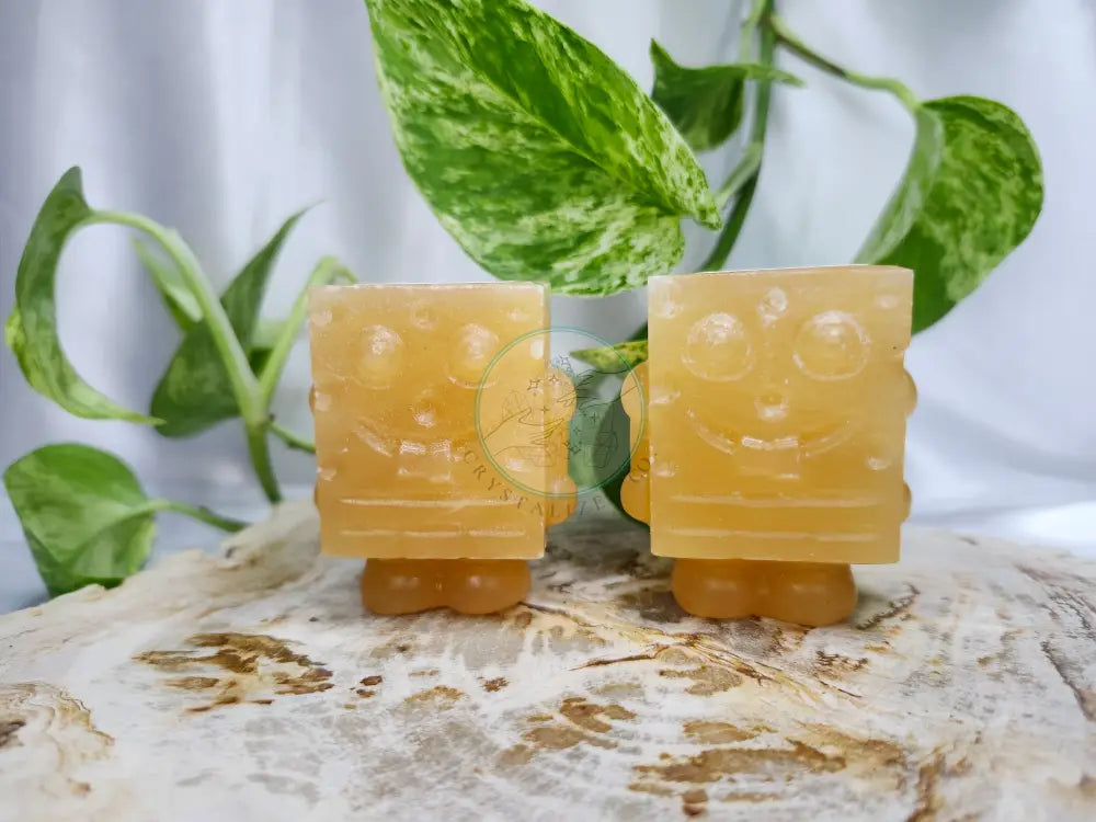 ORANGE CALCITE SPONGEBOB
