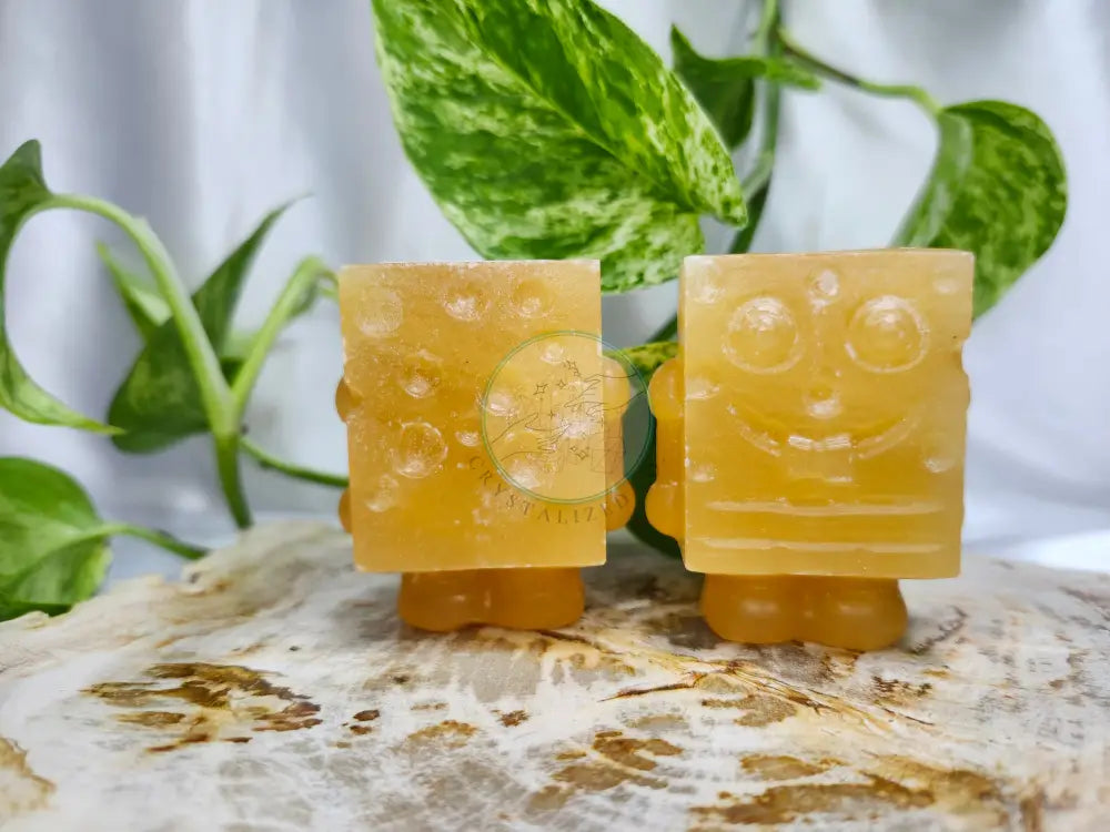 ORANGE CALCITE SPONGEBOB
