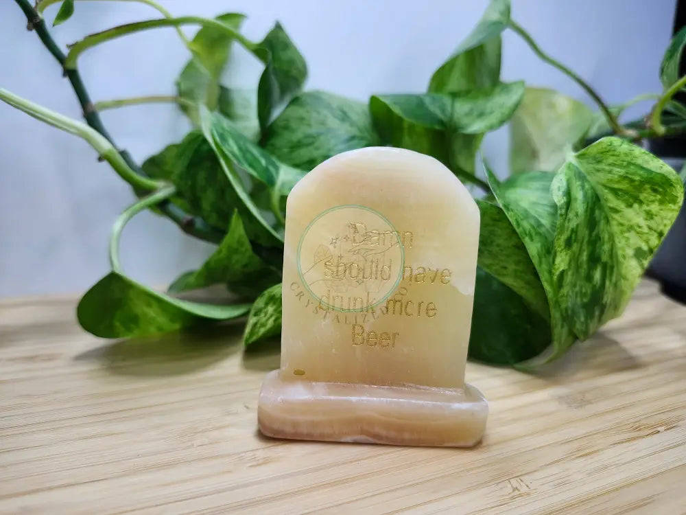 ORANGE CALCITE TOMBSTONE