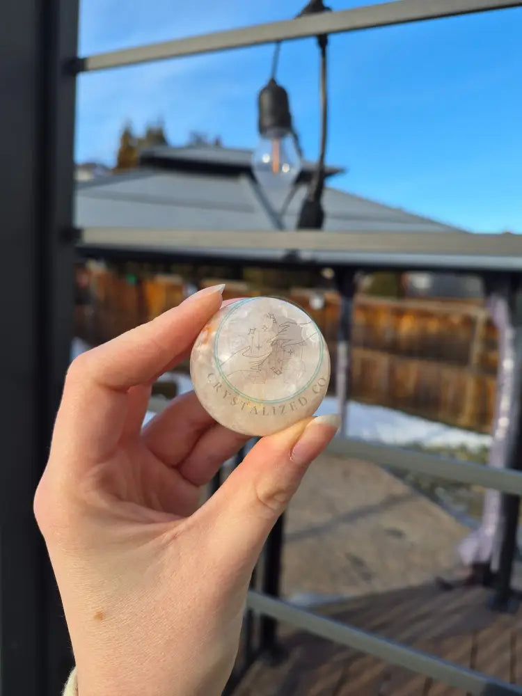 PINK AMETHYST & FLOWER AGATE SPHERE