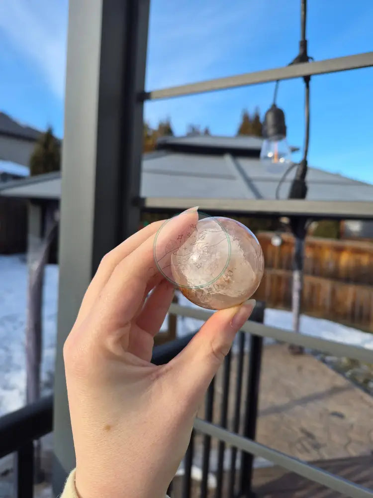 PINK AMETHYST & FLOWER AGATE SPHERE
