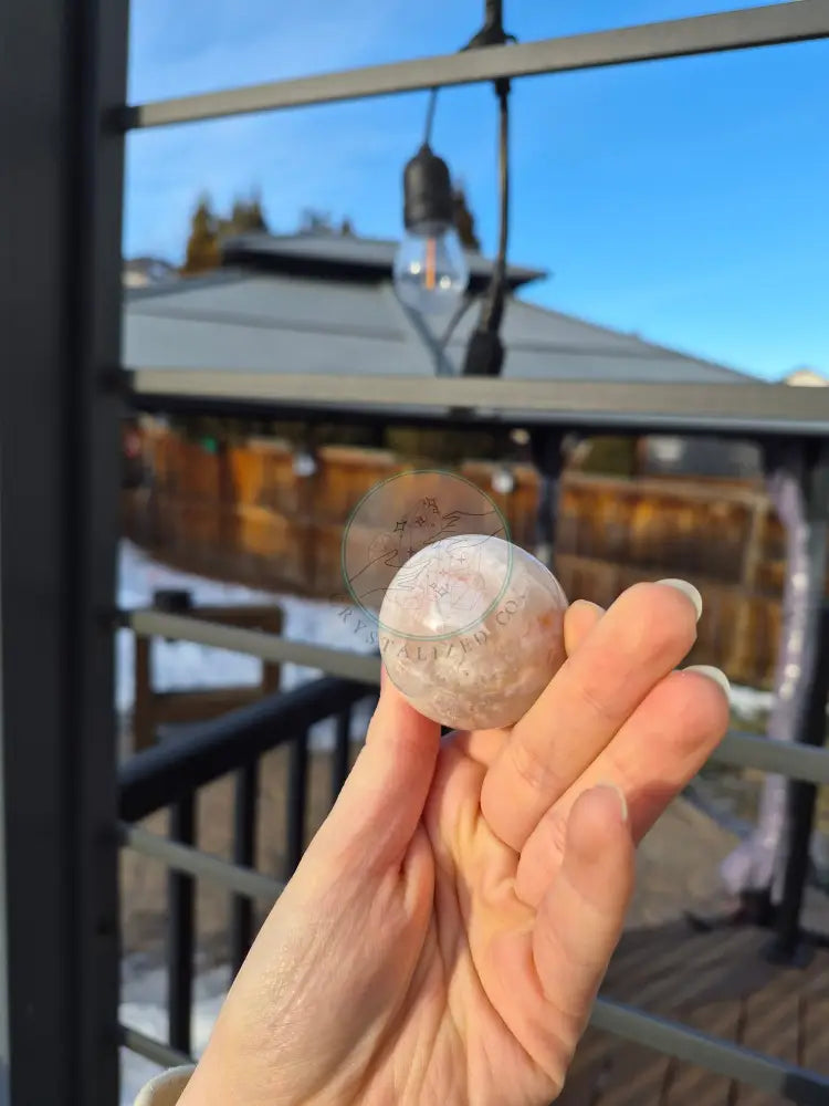 PINK AMETHYST & FLOWER AGATE SPHERE