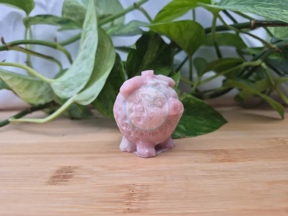 PINK OPAL STRAWBERRY PIG