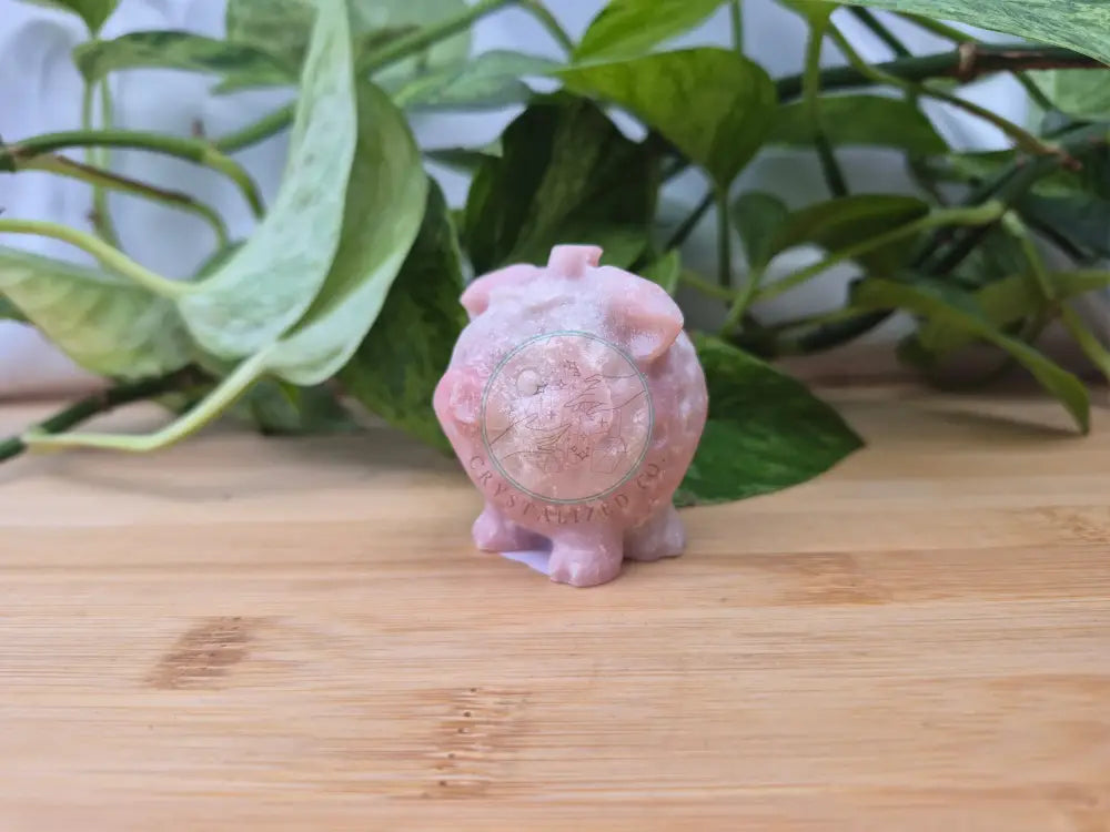 PINK OPAL STRAWBERRY PIG