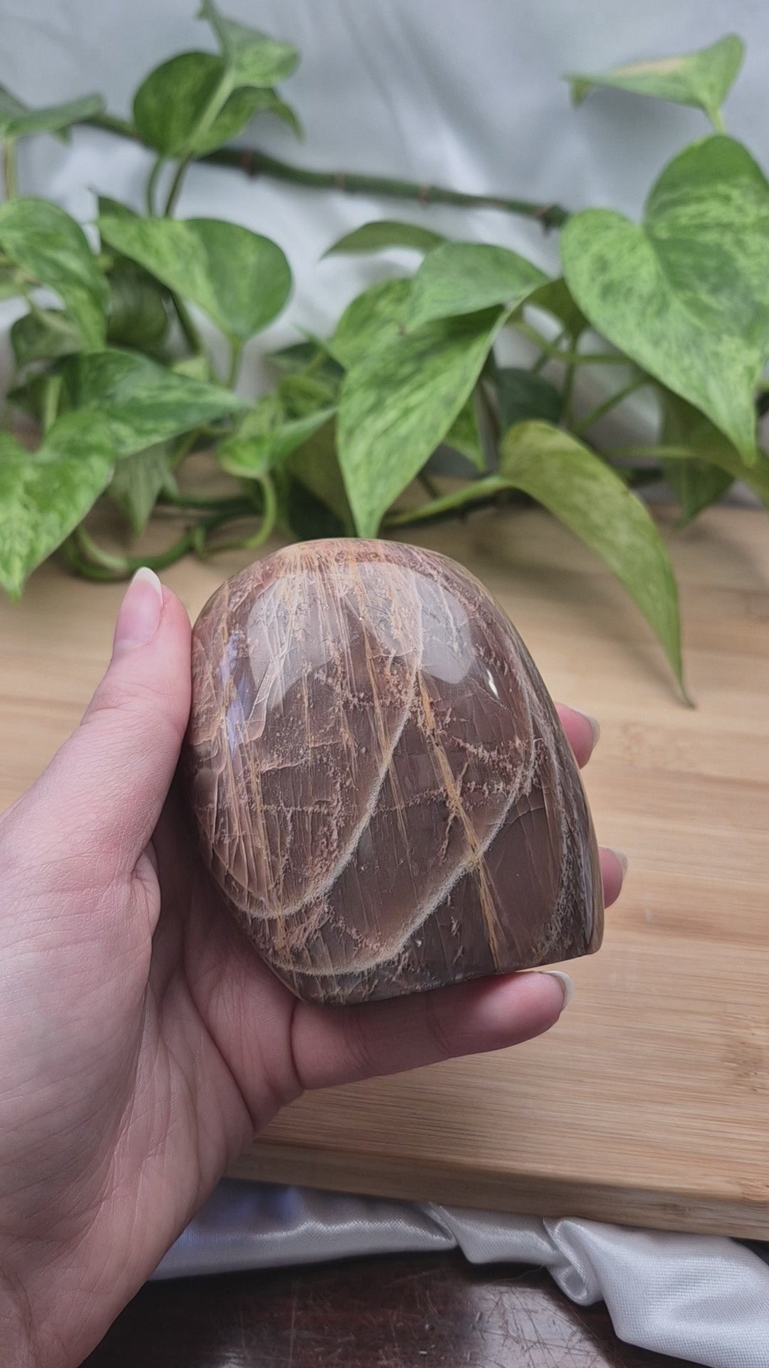 PEACH MOONSTONE FREEFORM