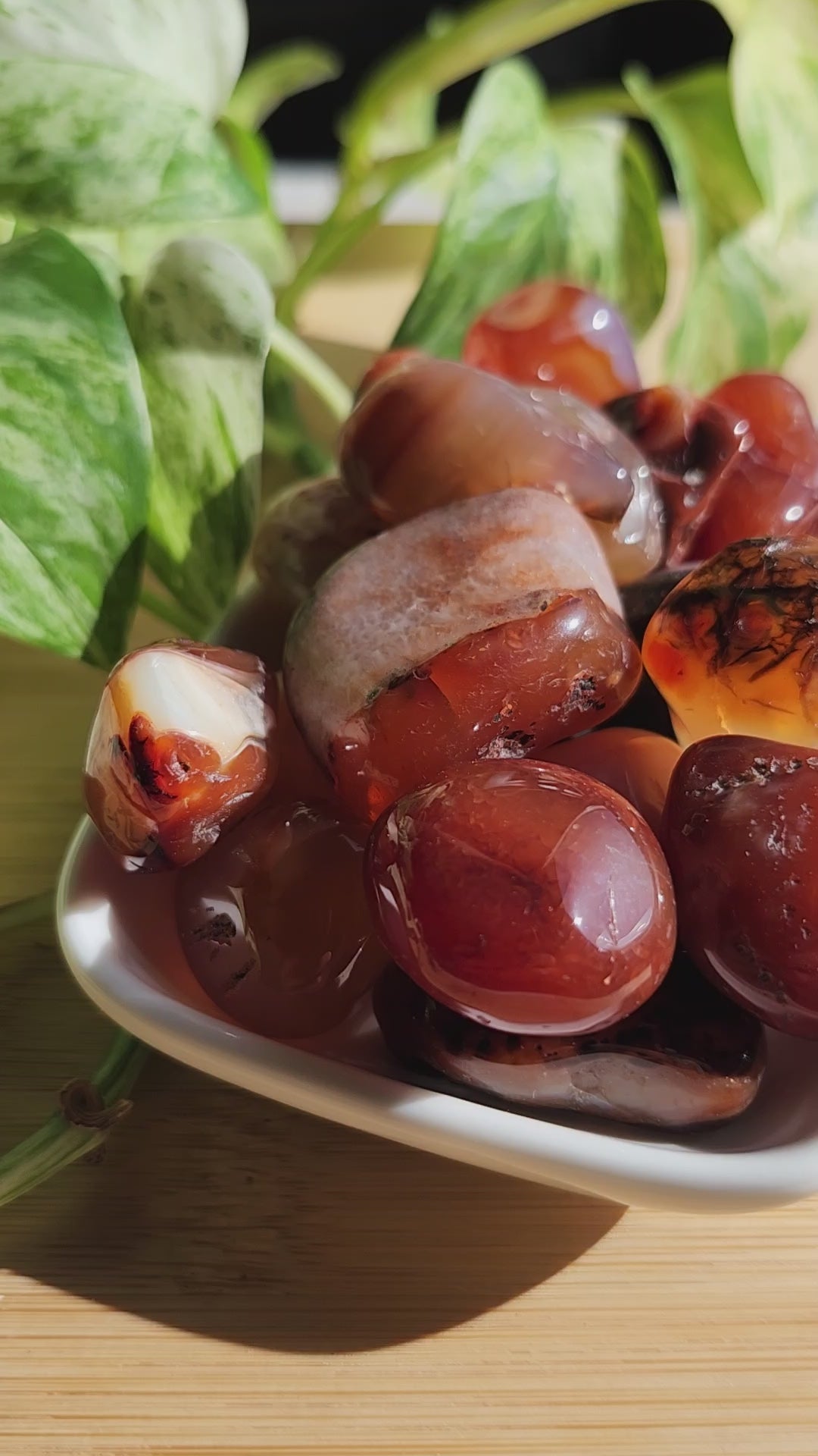 CARNELIAN AGATE TUMBLED STONE