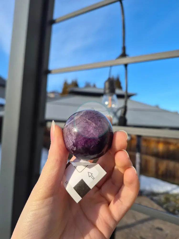 PURPLE FLUORITE SPHERE