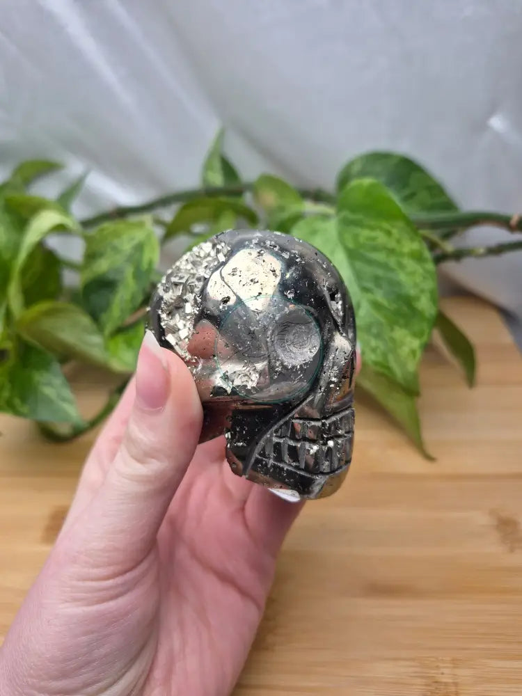 PYRITE SKULL
