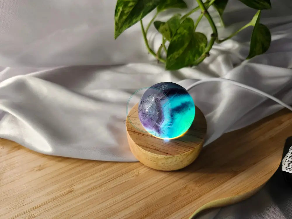 RAINBOW FLUORITE SPHERE