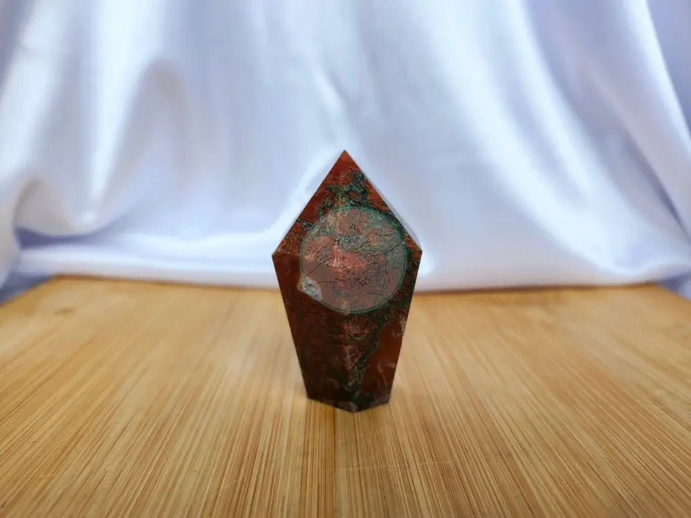 RED MOSS AGATE CUPCAKE - Crystals and Fossils