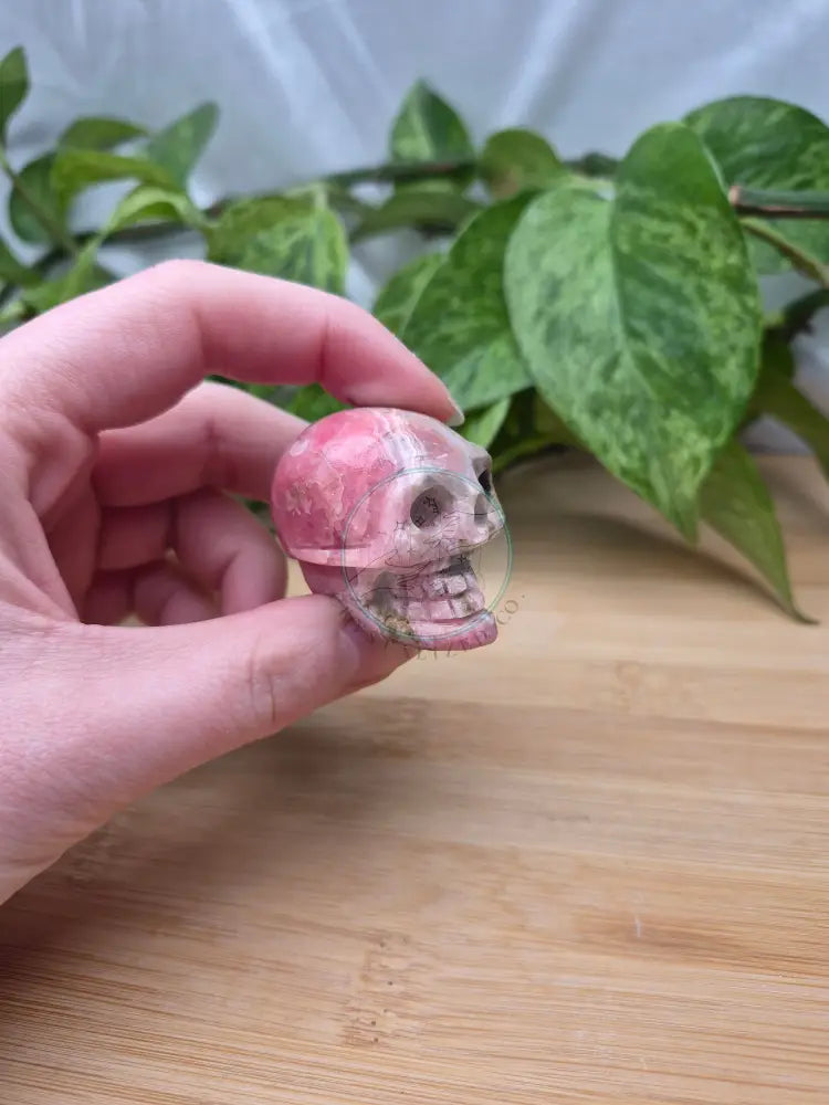 RHODOCHROSITE SKULL