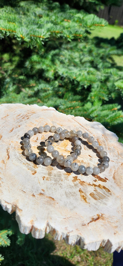 8mm BLACK TOURMALINE BRACELET