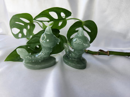 GREEN AVENTURINE WEEDLE LG