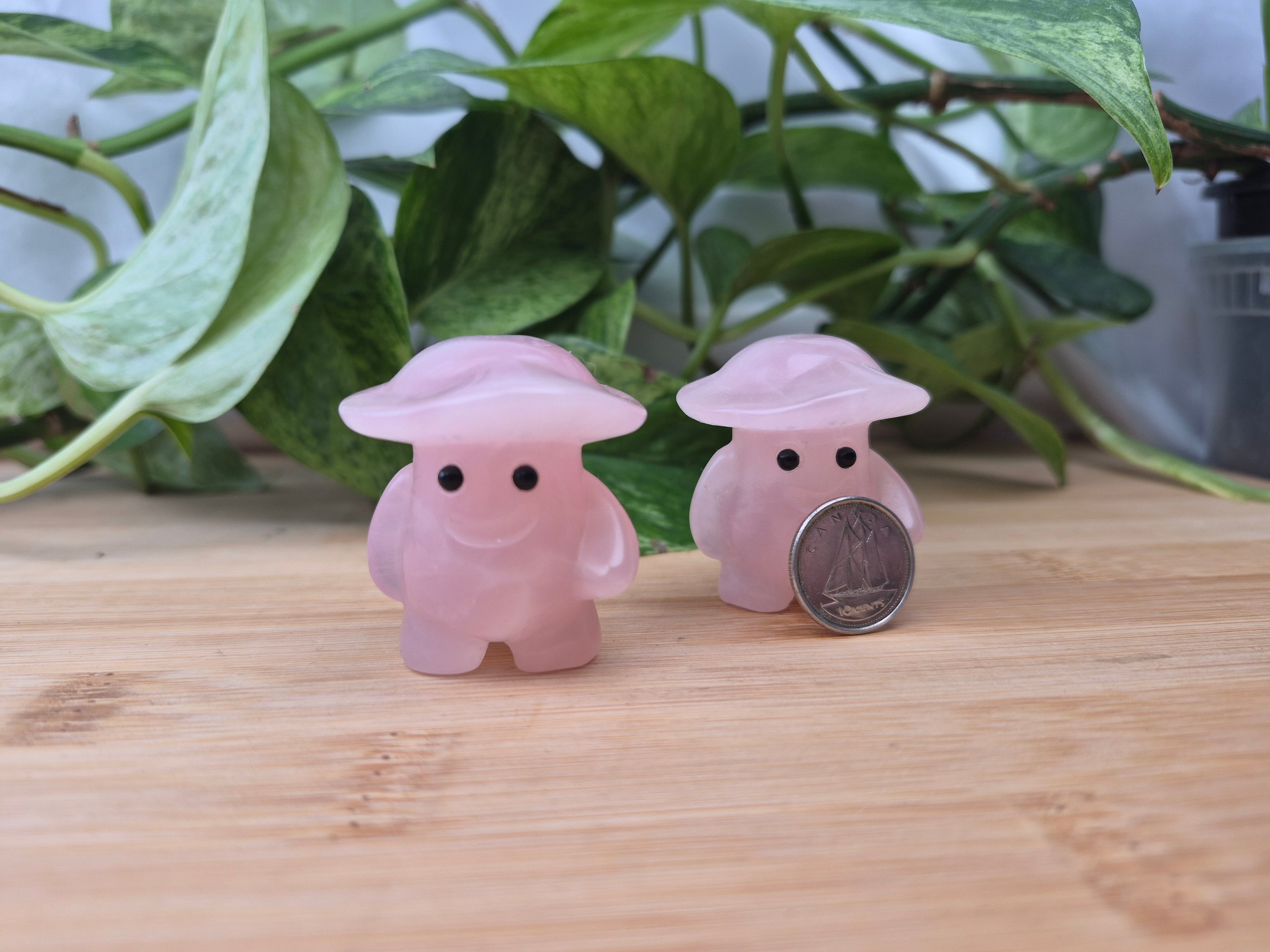 ROSE QUARTZ MUSHROOM MAN