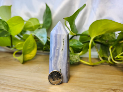 BLUE LACE AGATE TOWER