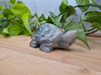 FEATHER FLUORITE TURTLE