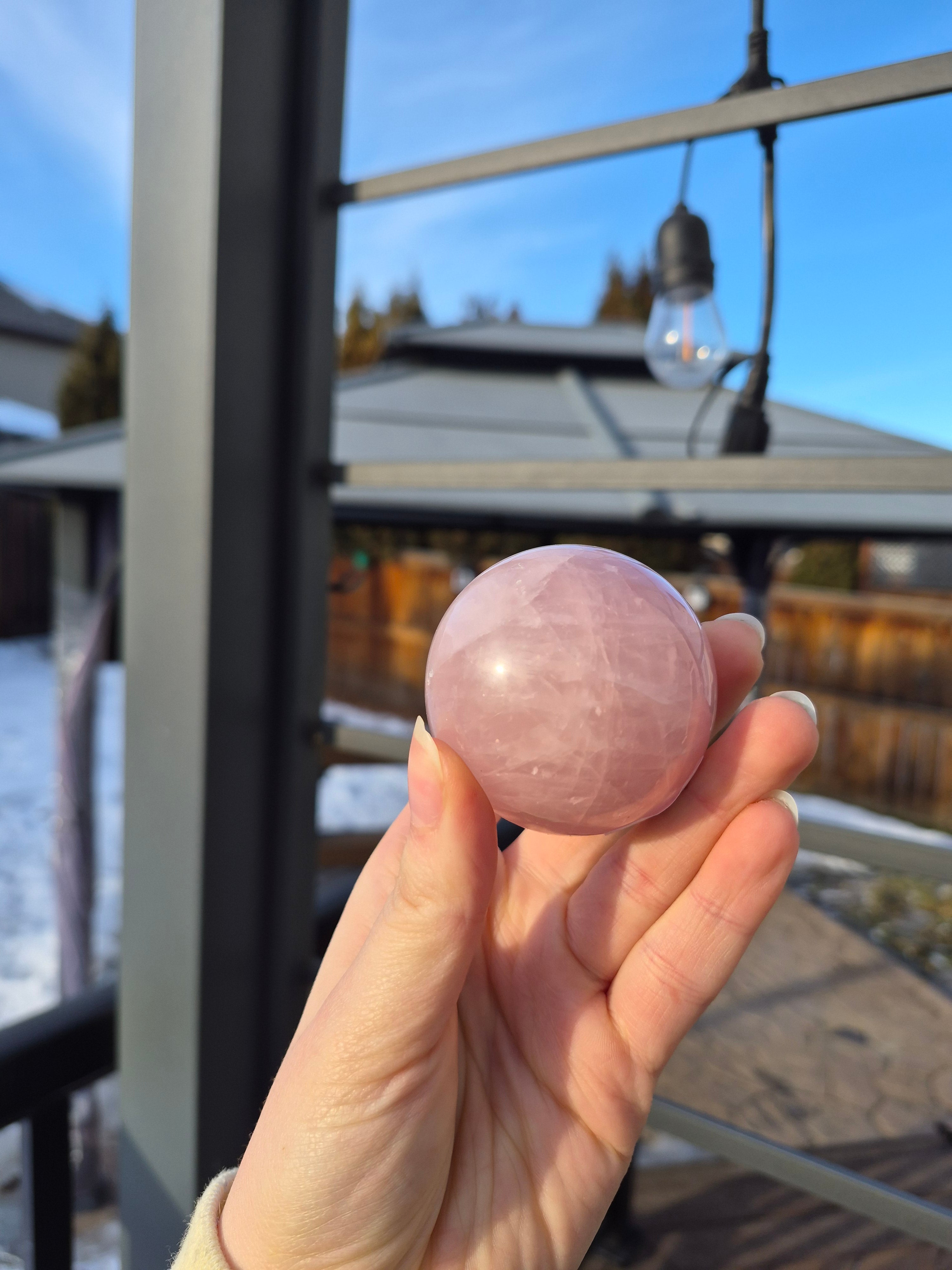 ROSE QUARTZ SPHERE