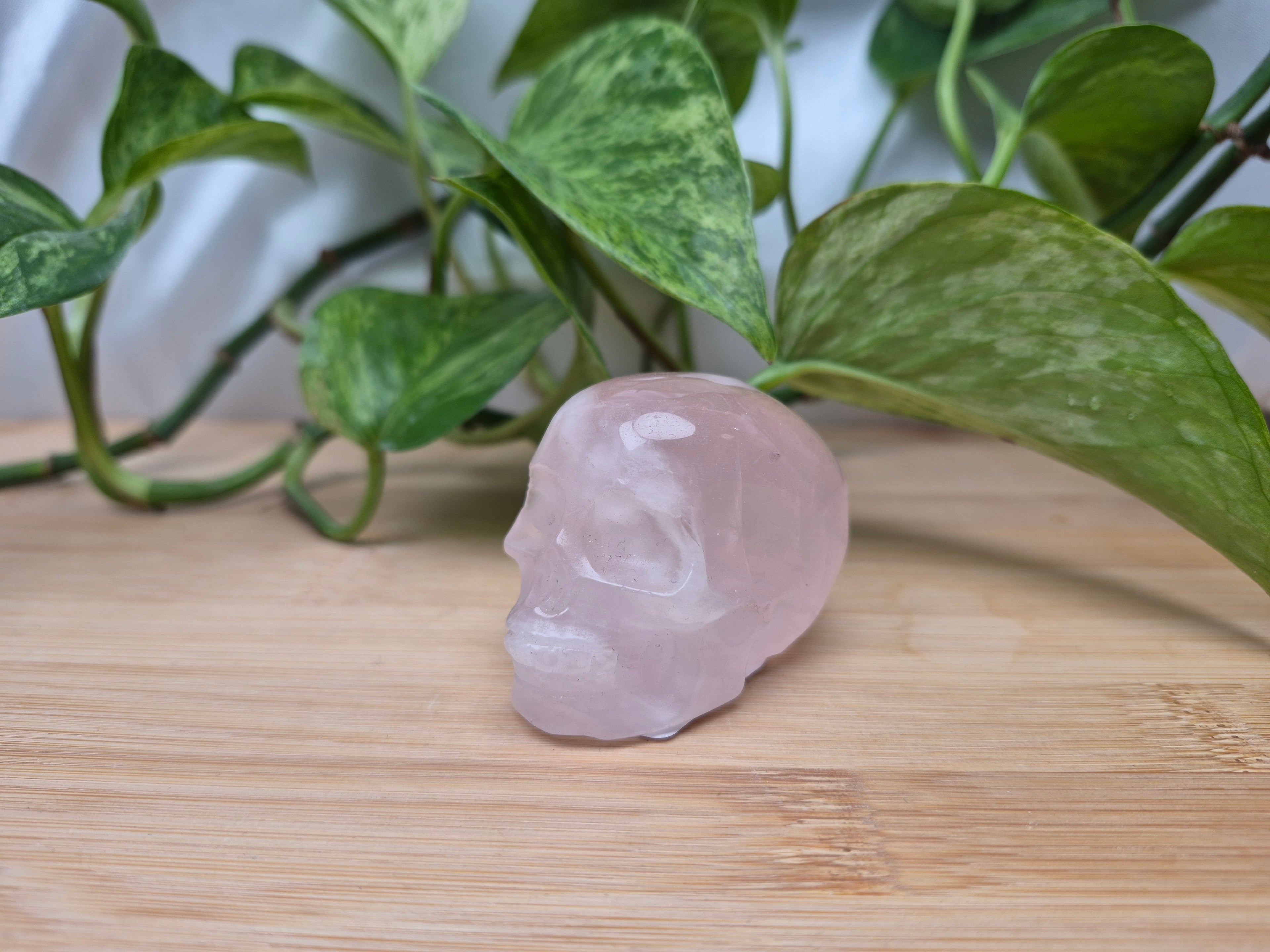 ROSE QUARTZ SKULL