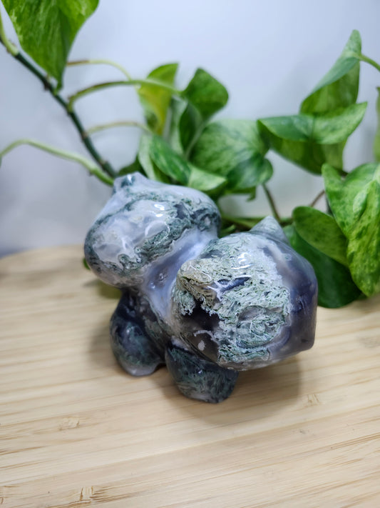 MOSS AGATE XL BULBASAUR (B)