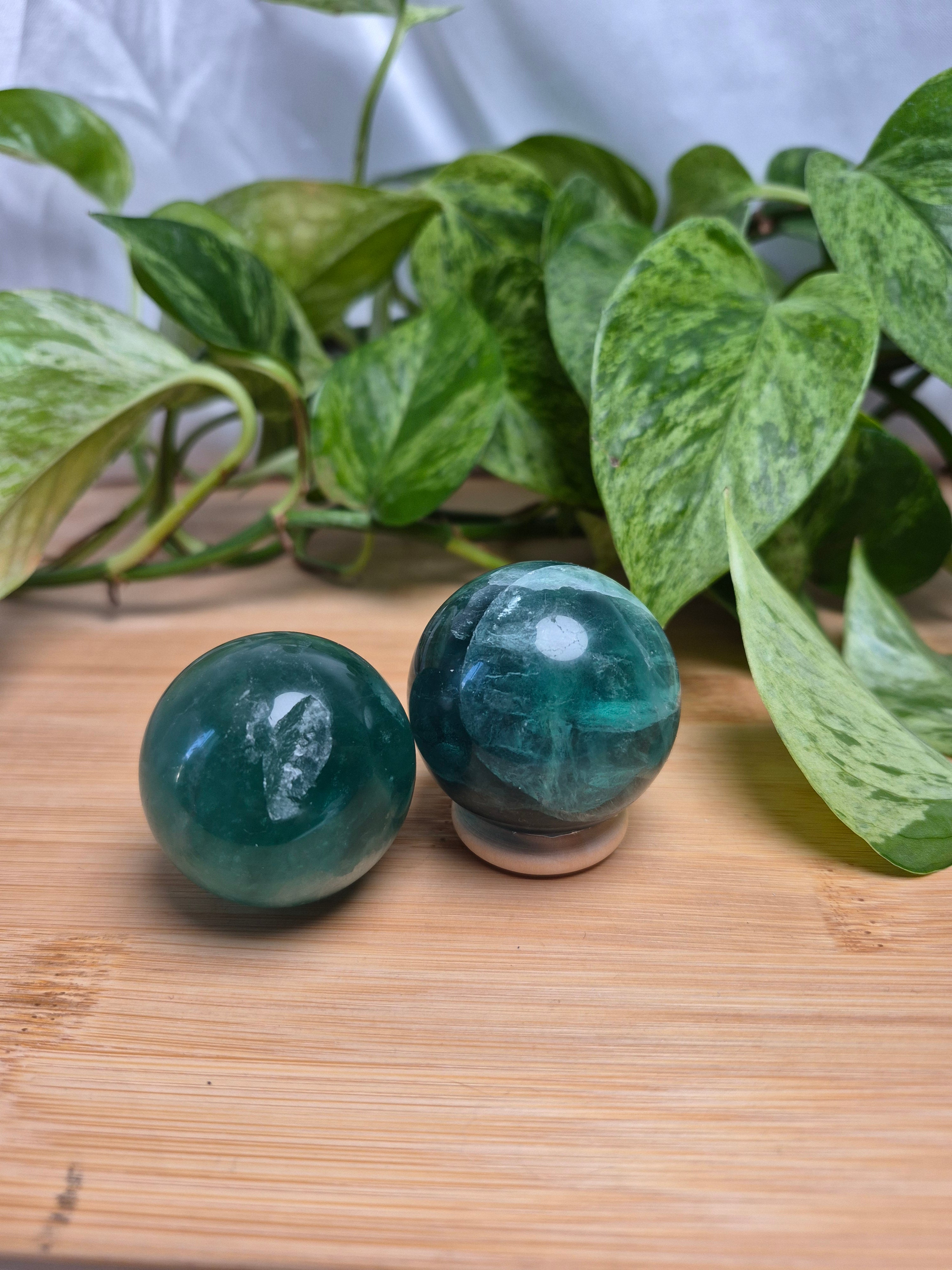 GREEN FLUORITE SPHERE