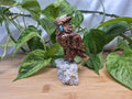 CHOCOLATE CALCITE OWL