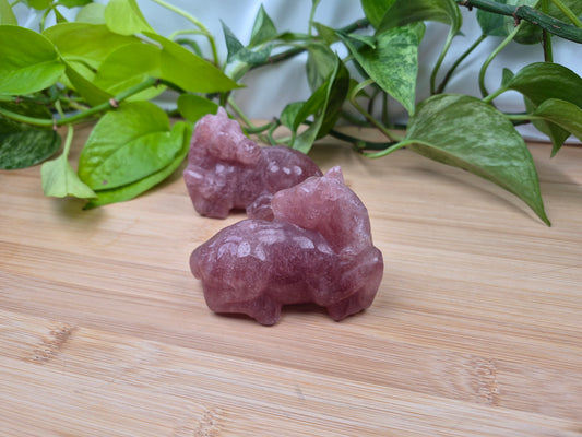 STRAWBERRY QUARTZ HORSE