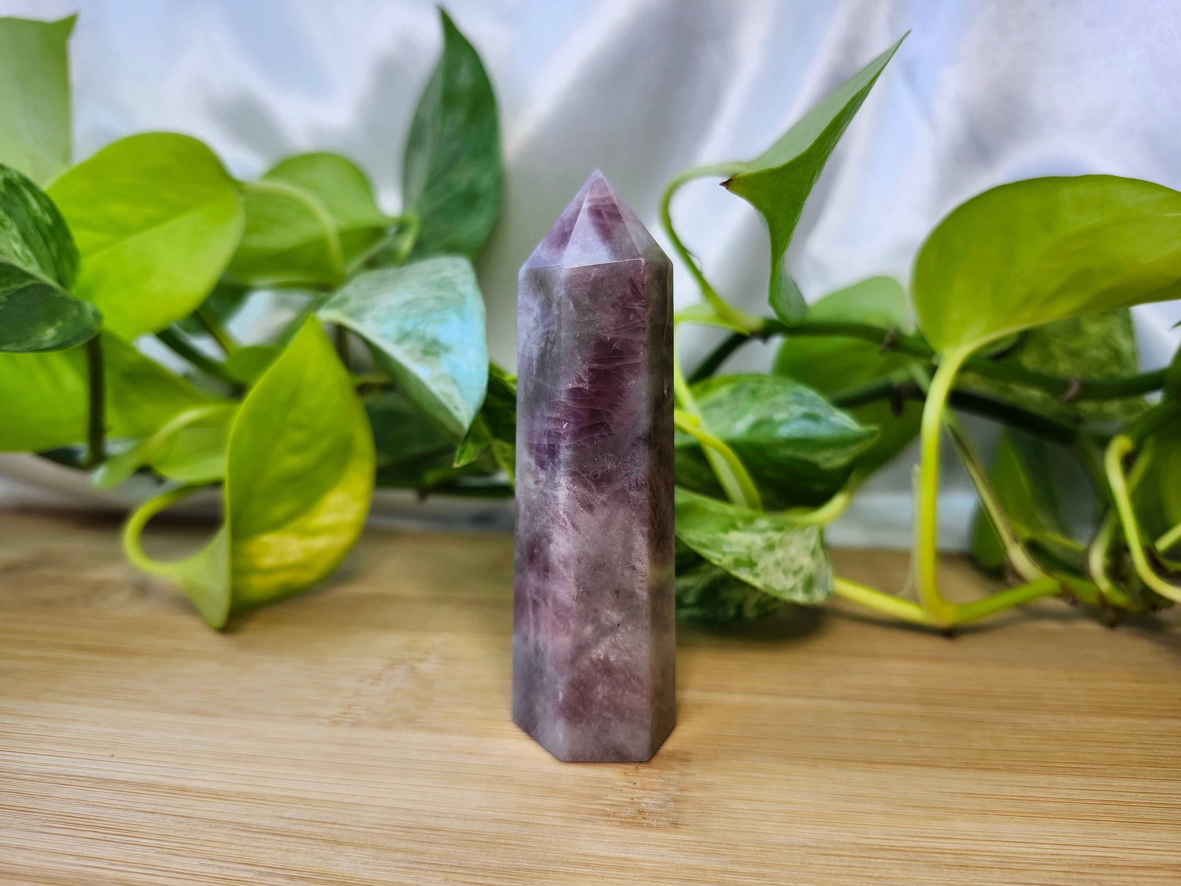 LAVENDER ROSE QUARTZ TOWER