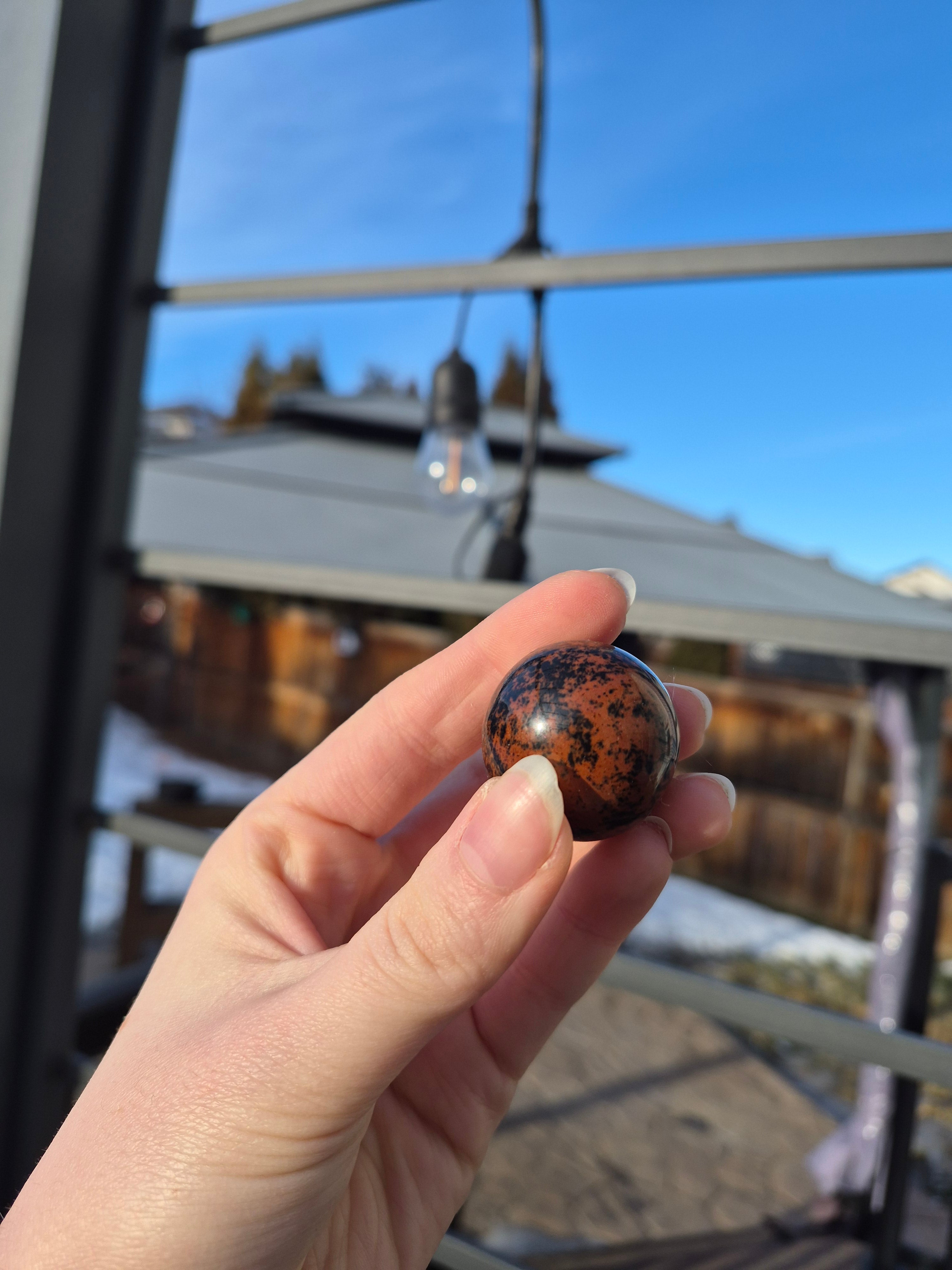 MAHOGANY OBSIDIAN SPHERE