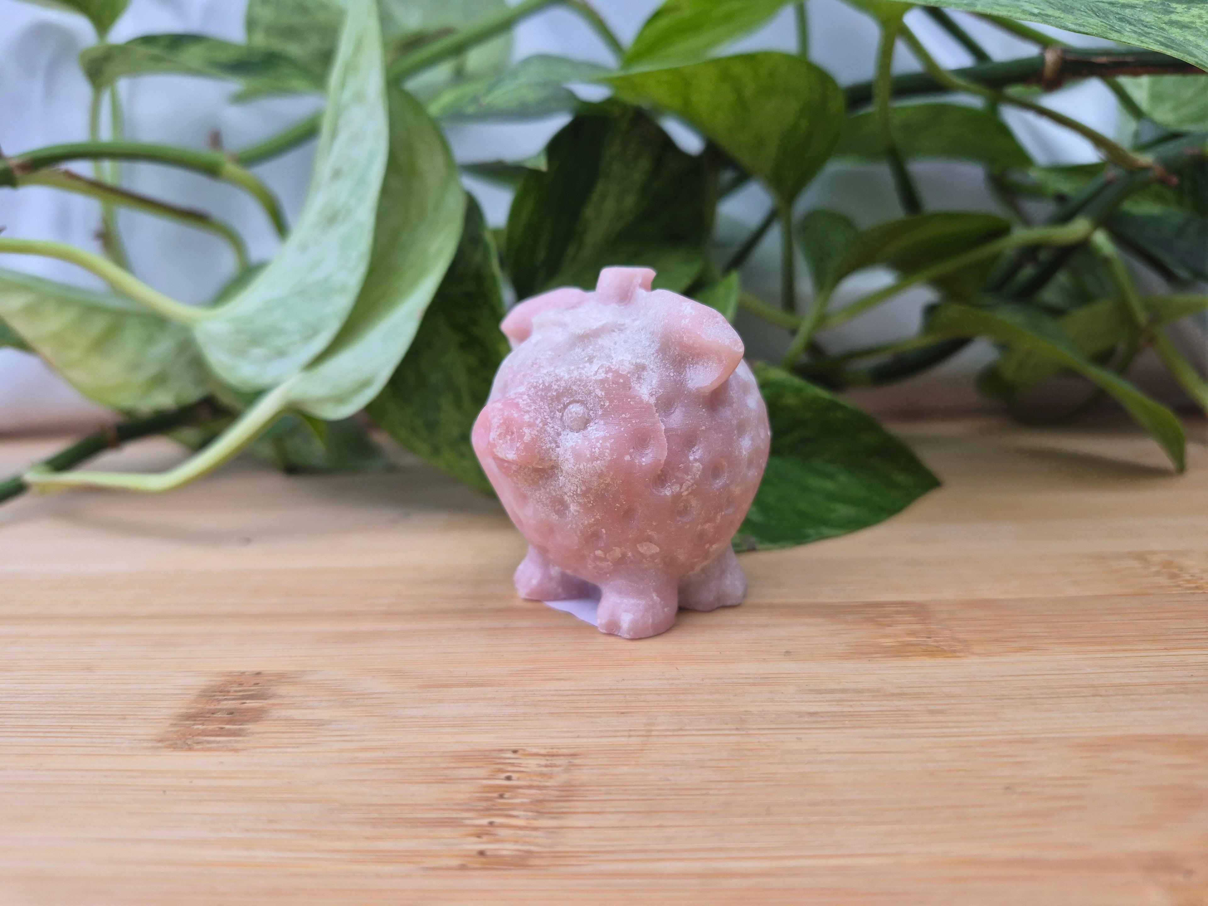 PINK OPAL STRAWBERRY PIG