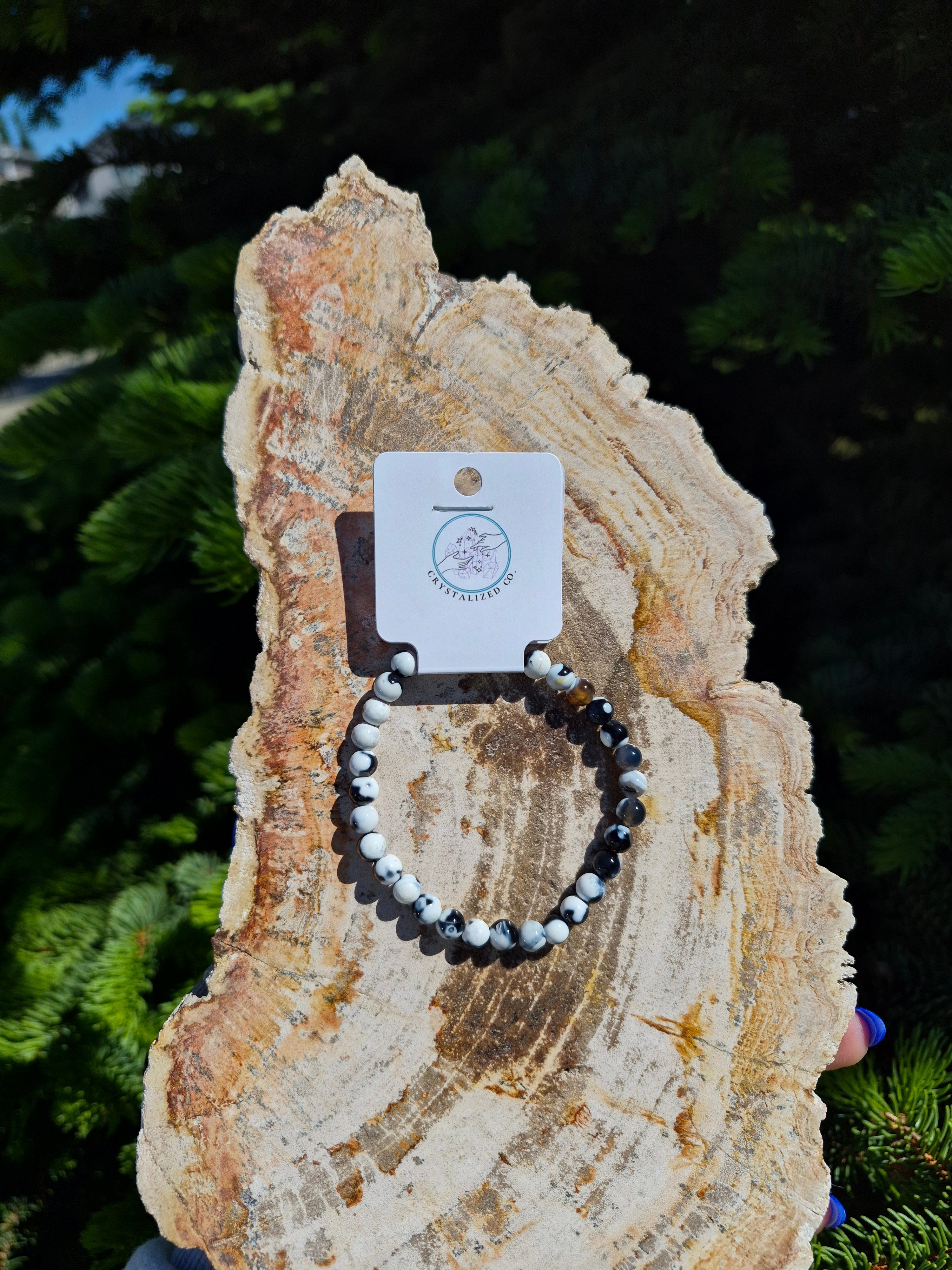 6MM ORCA AGATE BRACELET