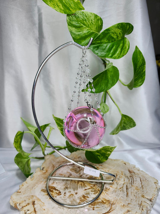 SILVER SPHERE STAND SINGLE MOON