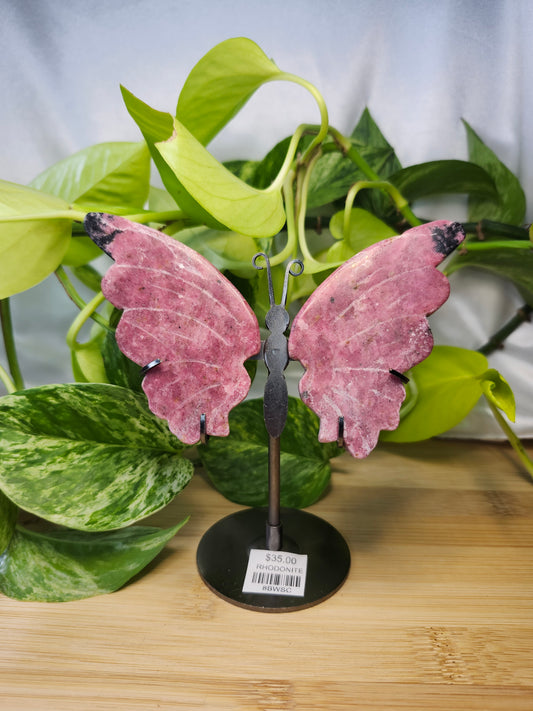 RHODONITE BUTTERFLY WINGS