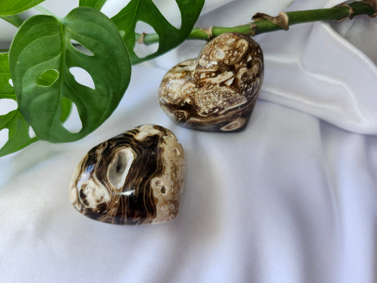 CHOCOLATE CALCITE HEART SM