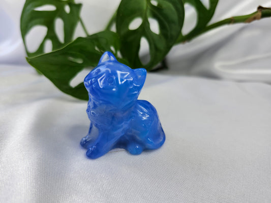 BLUE OPALITE LG SITTING CAT