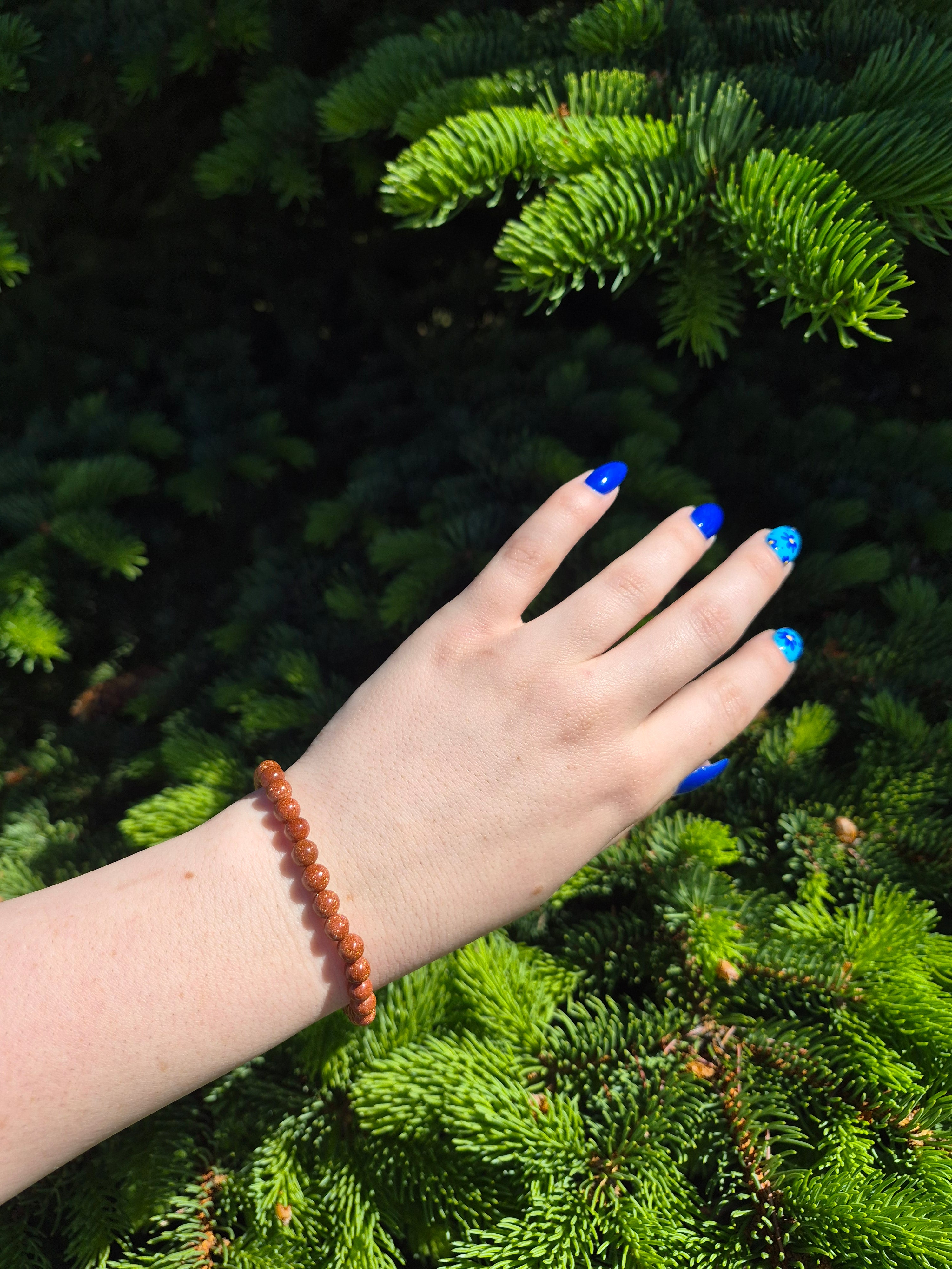 6MM GOLDSTONE BRACELET