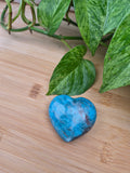 BLUE APATITE HEART