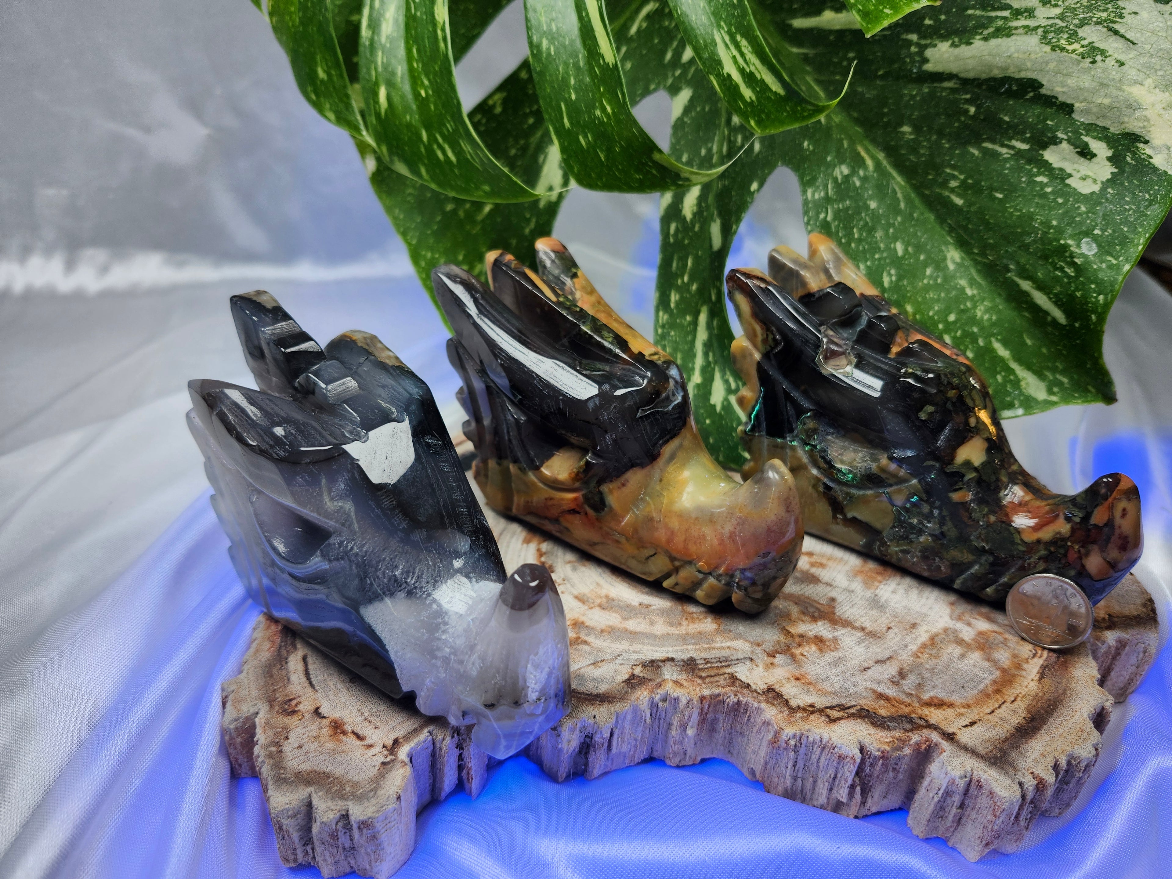 VOLCANO AGATE DRAGON HEAD