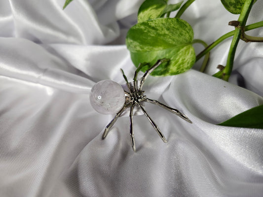 CLEAR QUARTZ SPIDER