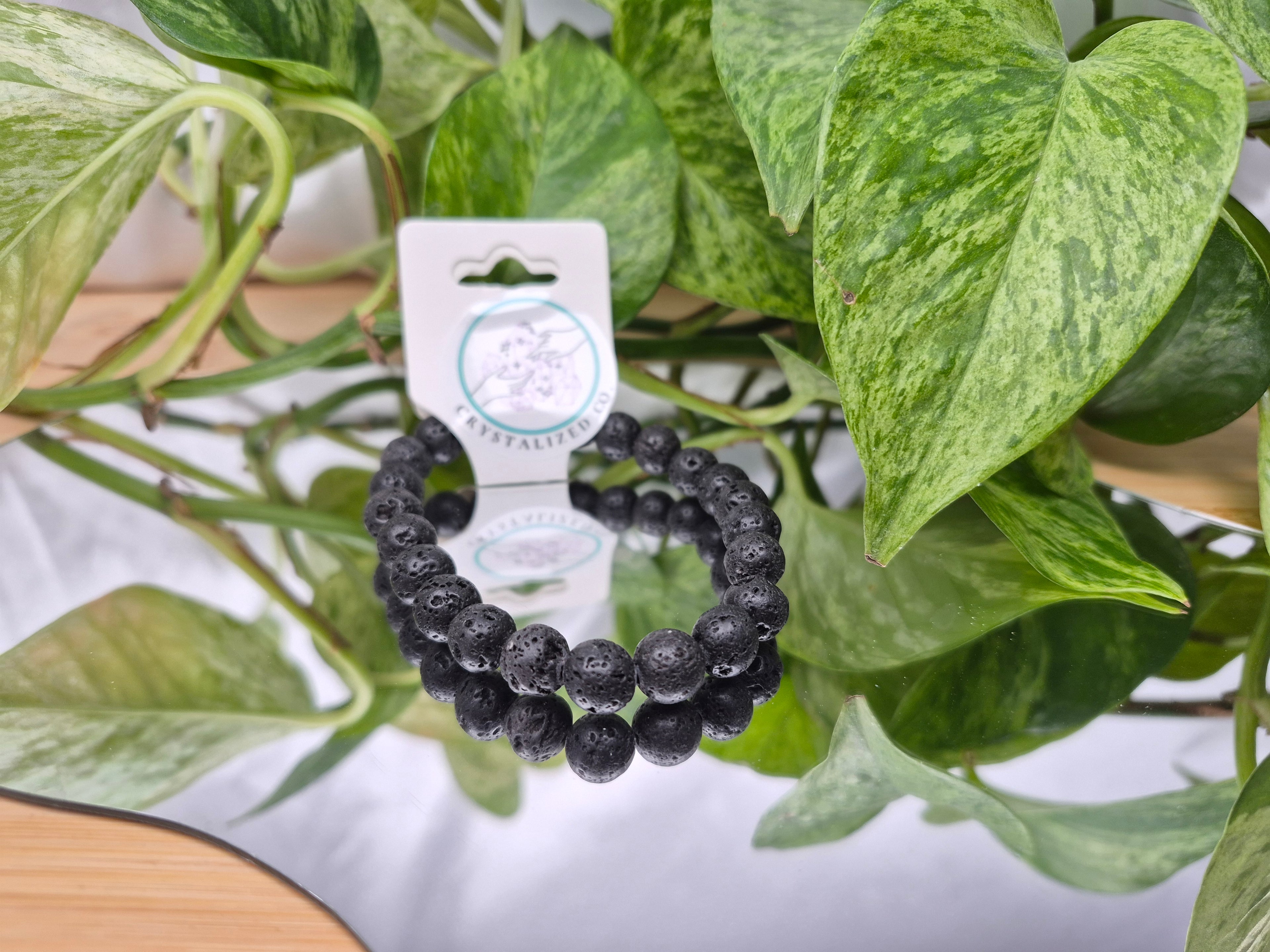 8MM LAVA STONE BRACELET
