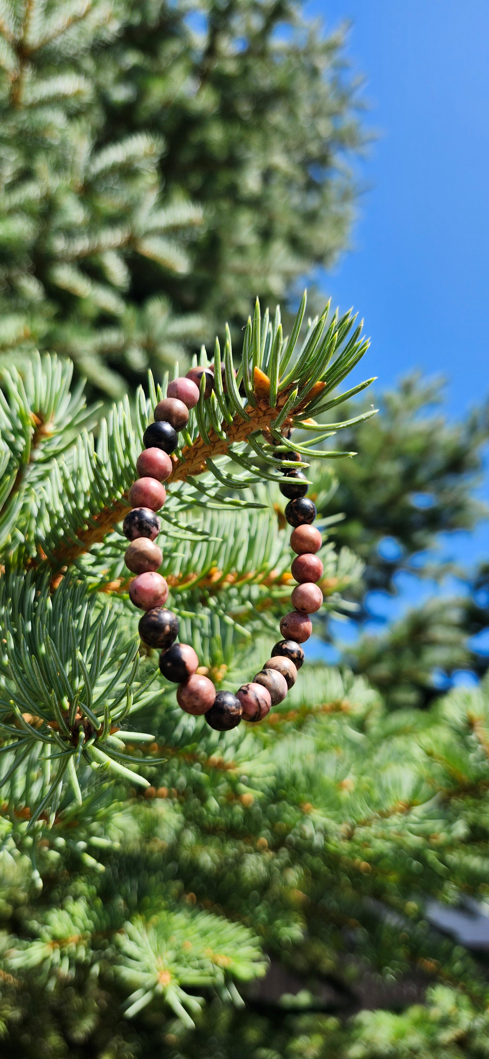 6mm RHODONITE BRACELET