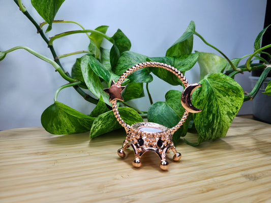 ROSE GOLD SPHERE STAND ROUND