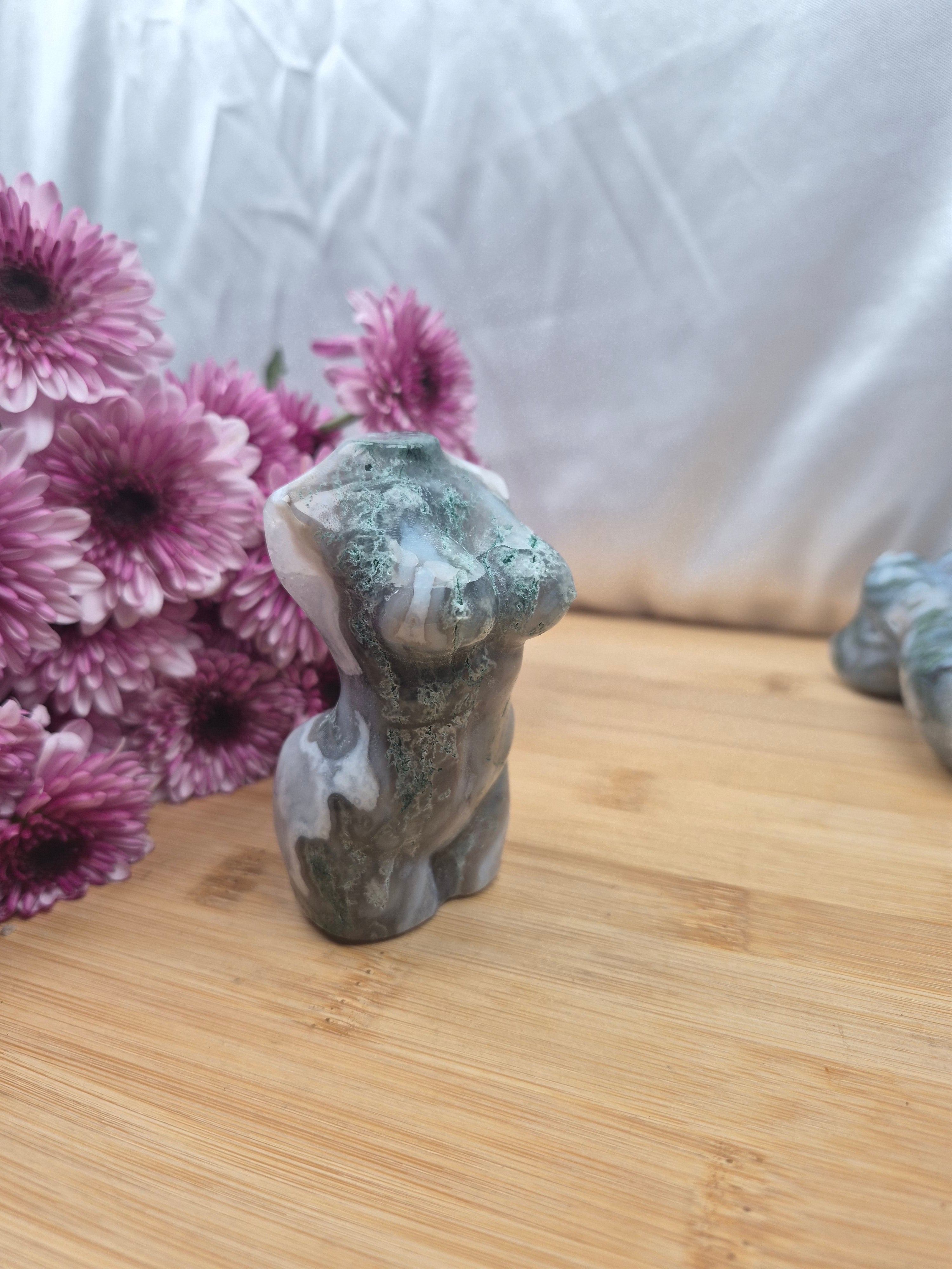 MOSS AGATE GODDESS BODY