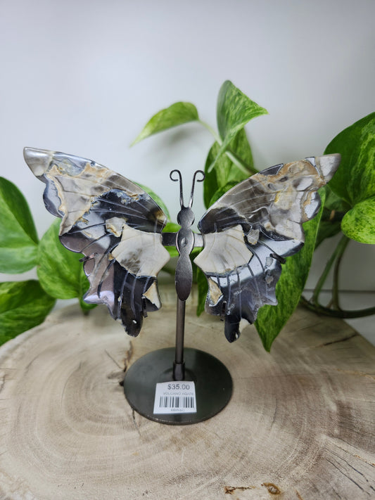 VOLCANO AGATE BUTTERFLY WINGS